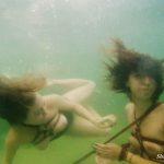 Anna and Marina under the water | Salty ropes - Shibari Witch